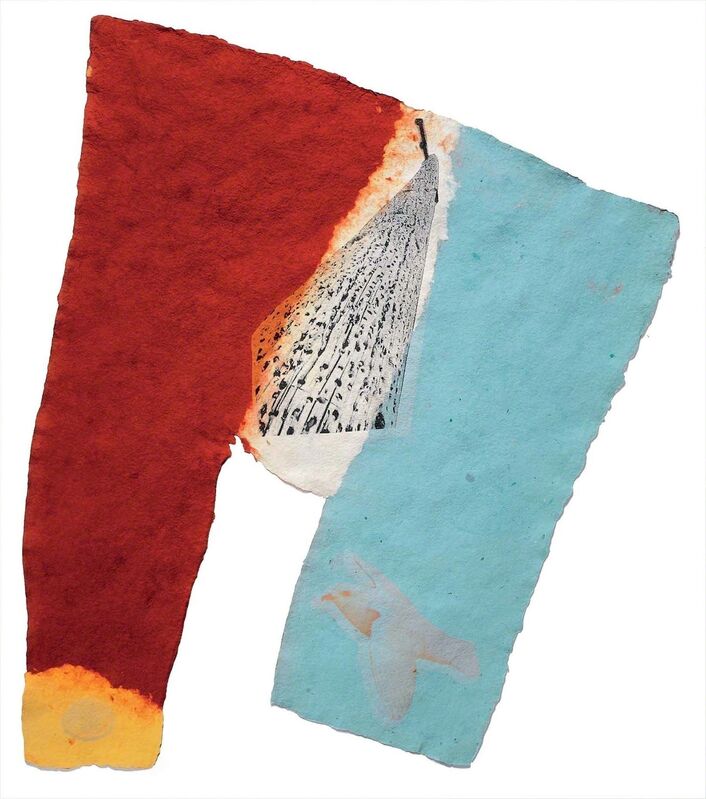 Robert Rauschenberg, ‘Link (Fuses)’, 1974, Handmade paper, pigment, and screenprinted tissue laminated to paper pulp, Robert Rauschenberg Foundation