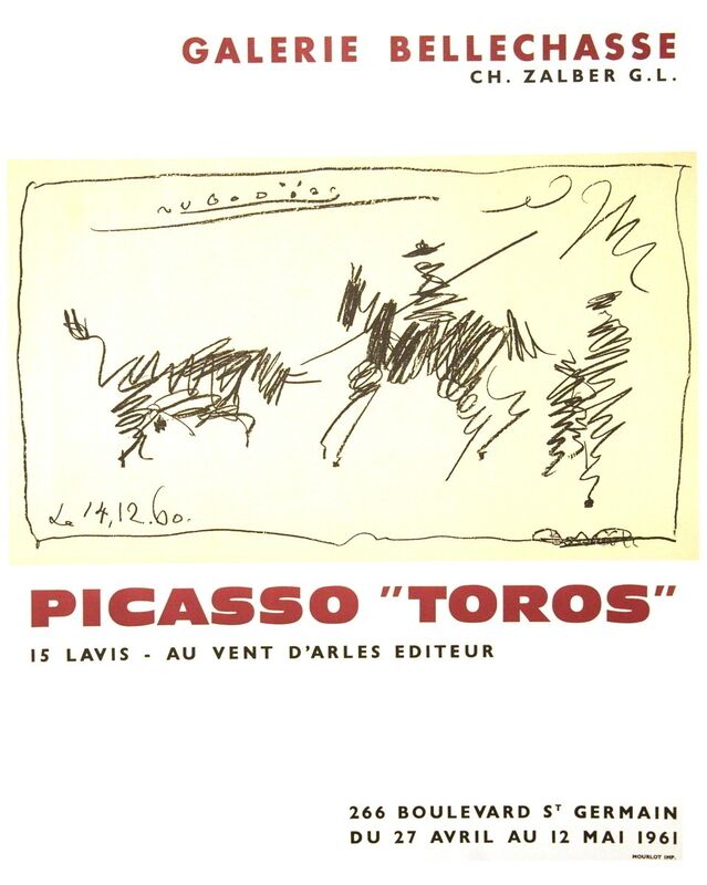 Pablo Picasso, ‘Toros’, 1961, Print, Lithograph, ArtWise