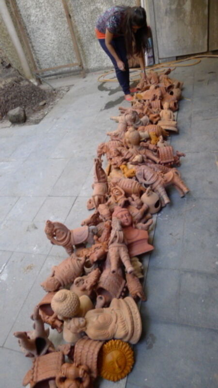 Sudarshan Shetty, ‘Path to Water’, 2013, Installation, Terracotta objects, Gallery Ske