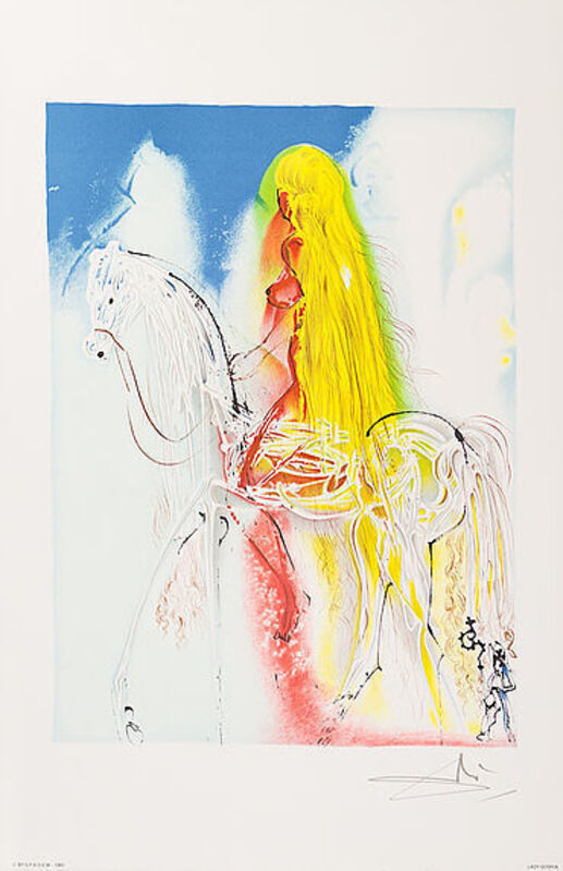 Salvador Dalí, ‘Lady Godiva’, 1983, Print, Lithograph, Viva la Vida Art Gallery
