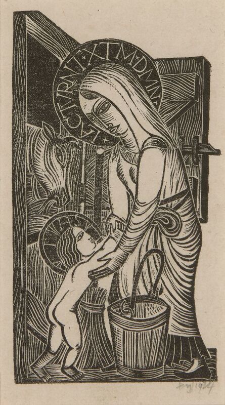 David Jones, ‘Our Lady was a Milkmaid [Cleverdon E30]’, 1924