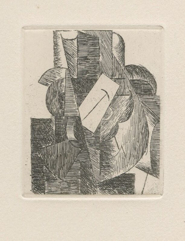 Pablo Picasso, ‘L'homme au chapeau’, 1914, Print, Original etching on wove paper, Samhart Gallery