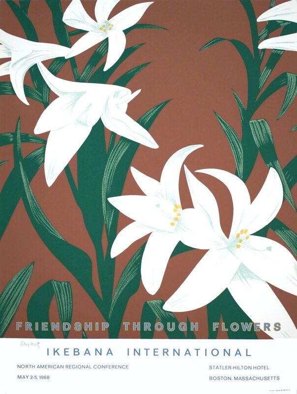 Alex Katz, ‘Friendship Through Flowers, Ikebana International’, 1968, Ephemera or Merchandise, Silkscreen, ArtWise