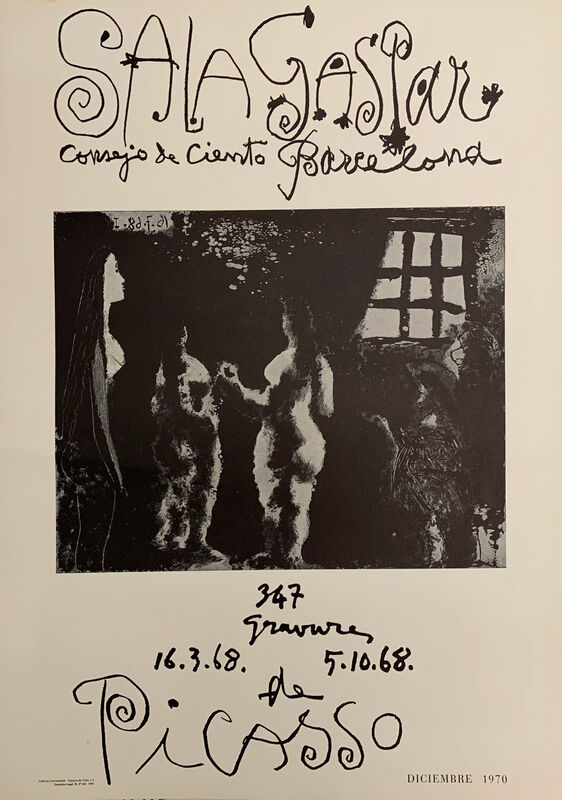 Pablo Picasso, ‘Picasso. 347 Gravures  16.3.68 | 5.10.68’, 1970, Posters, Typography, OBA/ART