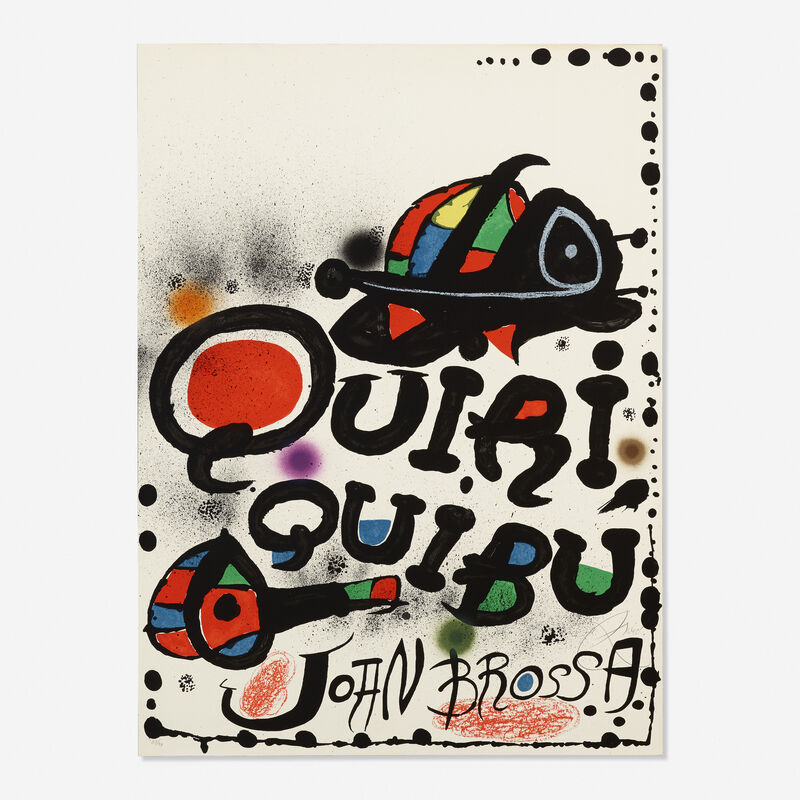Joan Miró, ‘Quiri Quibu John Brossa’, 1976, Print, Lithograph in colors, Rago/Wright/LAMA