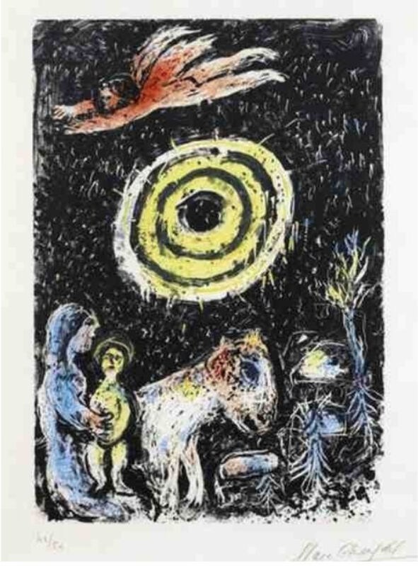 Marc Chagall, ‘Winter Sun’, 1974, Print, Lithograph, Galerie Lareuse