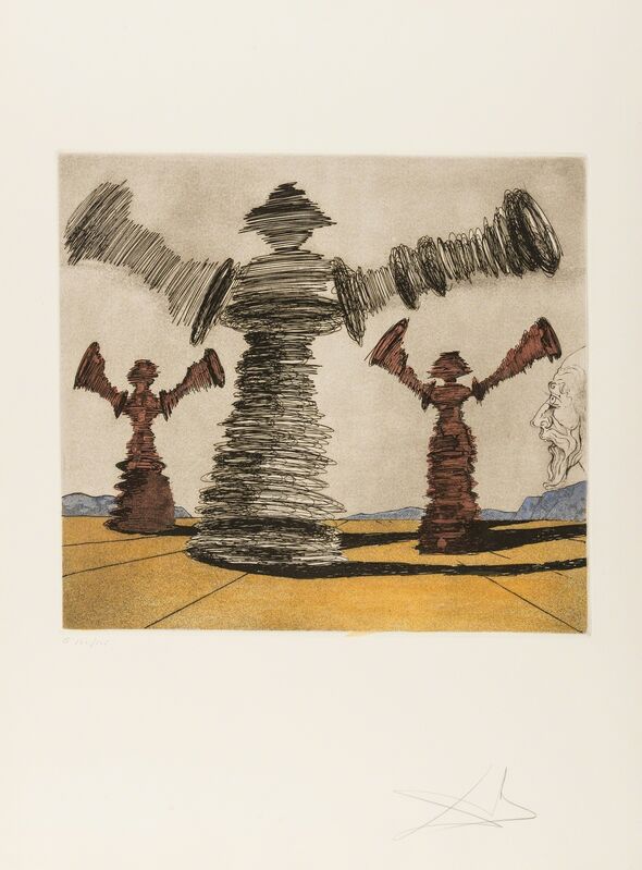 Salvador Dalí, ‘The Spinning Man (Field 80-1D)’, 1980, Print, Etching with aquatint printed in colours, Forum Auctions