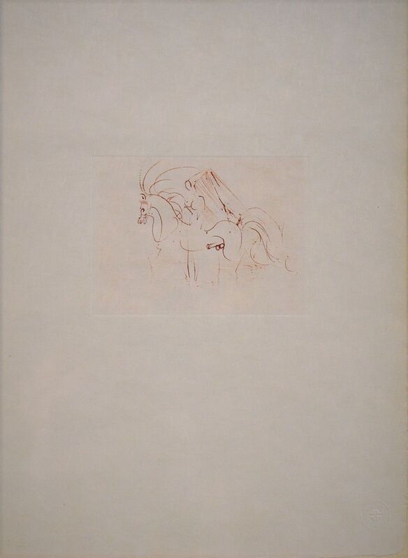 Salvador Dalí, ‘Les Amours de Cassandre. Sepia’, 1968, Print, Drypoint in sepia on Japon paper, Samhart Gallery