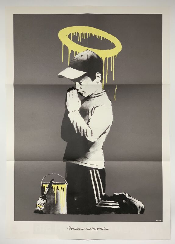 Banksy, ‘ Forgive Us Our Trespassing (Poster)’, 2010, Posters, Ink, paper, printed envelope, Artificial Gallery