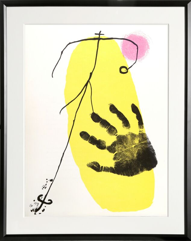 Joan Miró, ‘Figura y Mano from Derrière le Miroir ’, 1956, Print, Lithograph, RoGallery