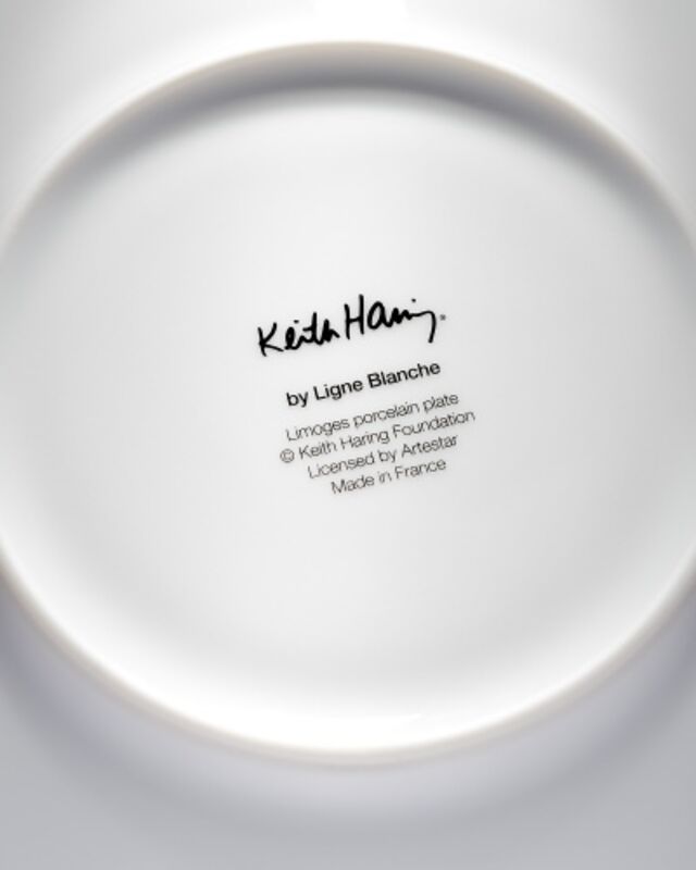 Keith Haring, ‘White on Red Plate’, 2018, Design/Decorative Art, Porcelain, Artware Editions