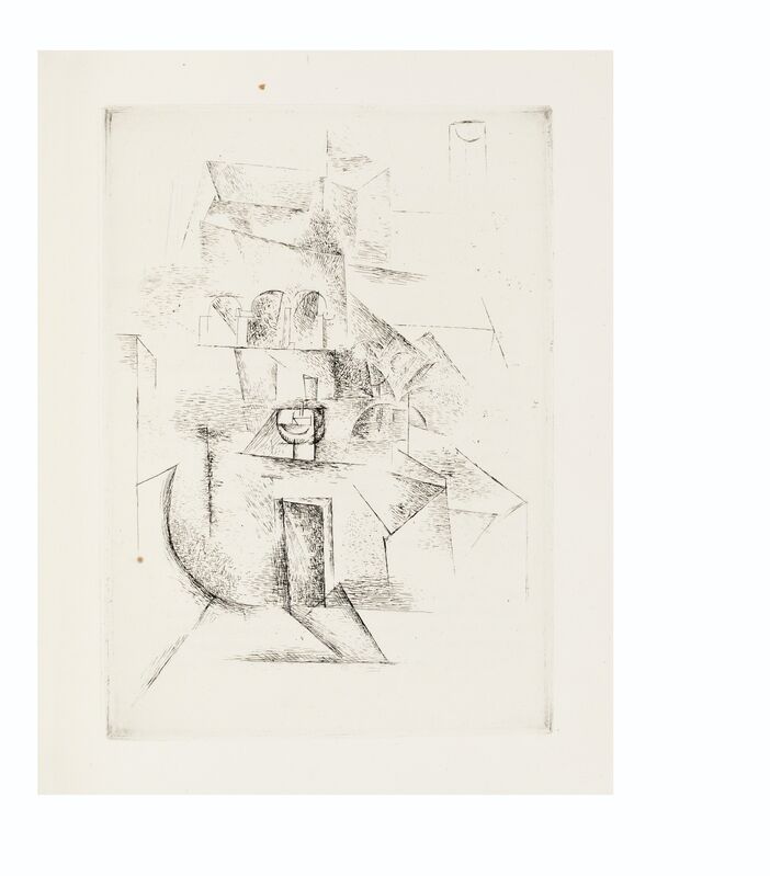 Pablo Picasso, ‘Max Jacob, Saint Matorel, Henry Kahnweiler, Paris, 1911’, Print, The complete book of four etchings, on Van Gelder laid paper, Christie's
