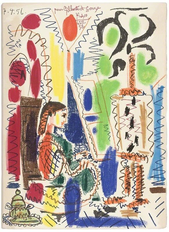 Pablo Picasso, ‘L'Atelier De Cannes (B. 794)’, 1956, Print, Color lithograph, on Arches paper, Doyle