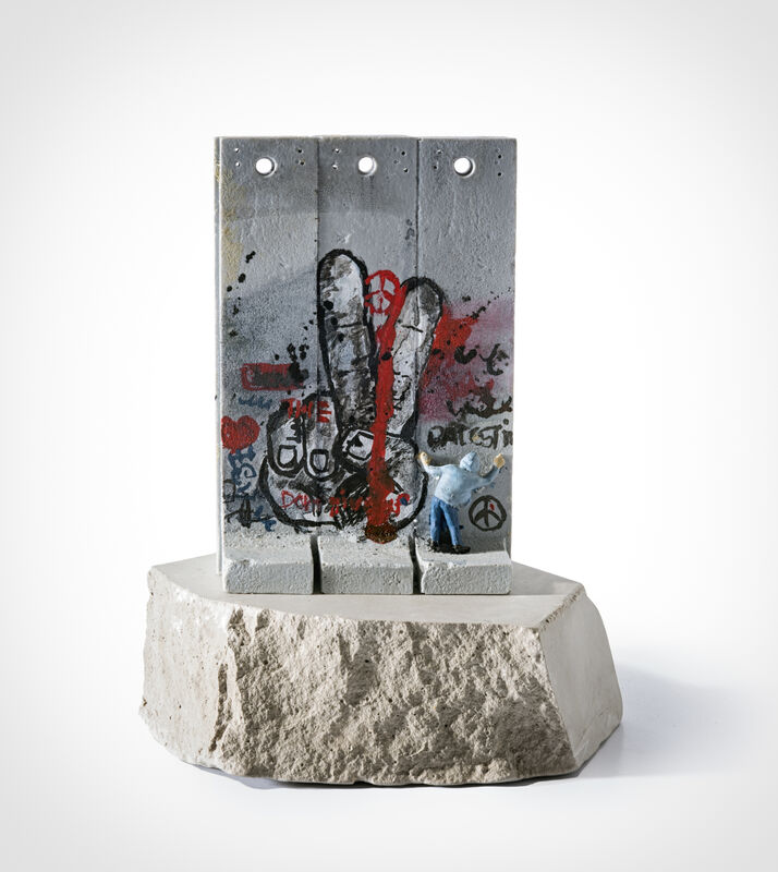 Banksy, ‘Walled Off Hotel - Three Part Souvenir Wall Section (Peace)’, Sculpture, Hand painted resin sculpture with West Bank Separation Wall base, Tate Ward Auctions