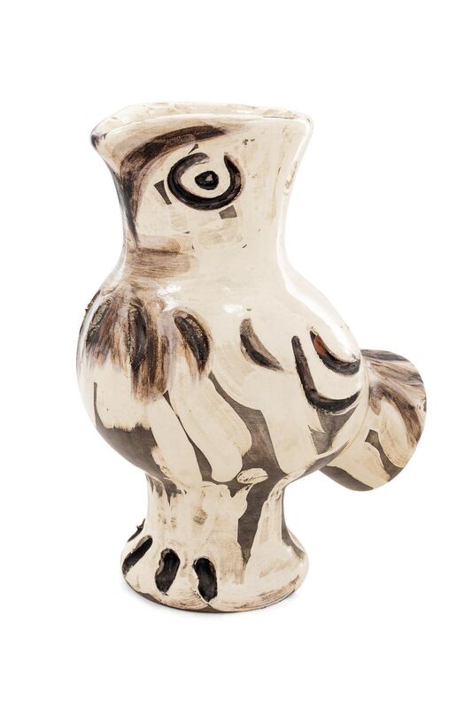 Pablo Picasso, ‘Chouette’, 1969, Design/Decorative Art, White earthenware vase, with engraving and partial brushed glaze, Hindman