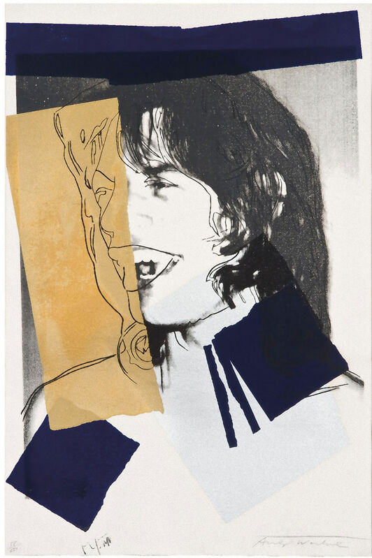 Andy Warhol, ‘Mick Jagger (FS II.142)’, 1975, Print, Screenprint on Arches Aquarelle (rough) Paper, Revolver Gallery