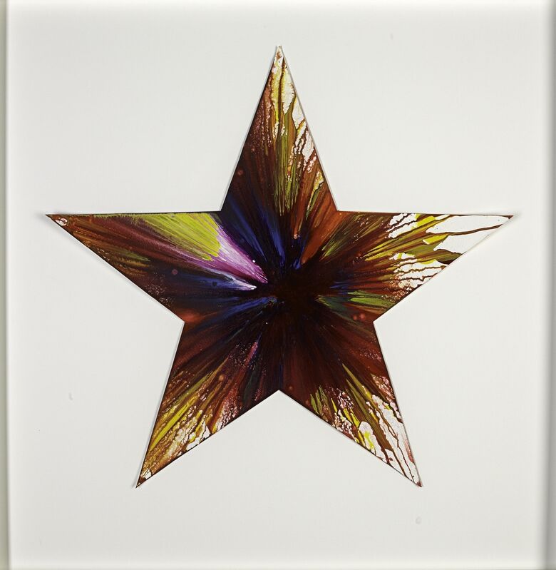 Damien Hirst, ‘Spin Painting (Star)’, 2009, Drawing, Collage or other Work on Paper, Acrylic on paper, Omer Tiroche Gallery