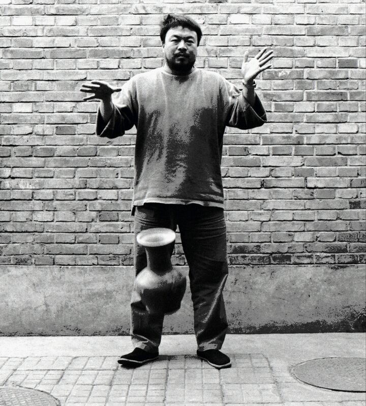 Ai Weiwei, ‘Second panel of the triptych Dropping a Han Dynasty Urn’, 1995, Photography, Brooklyn Museum