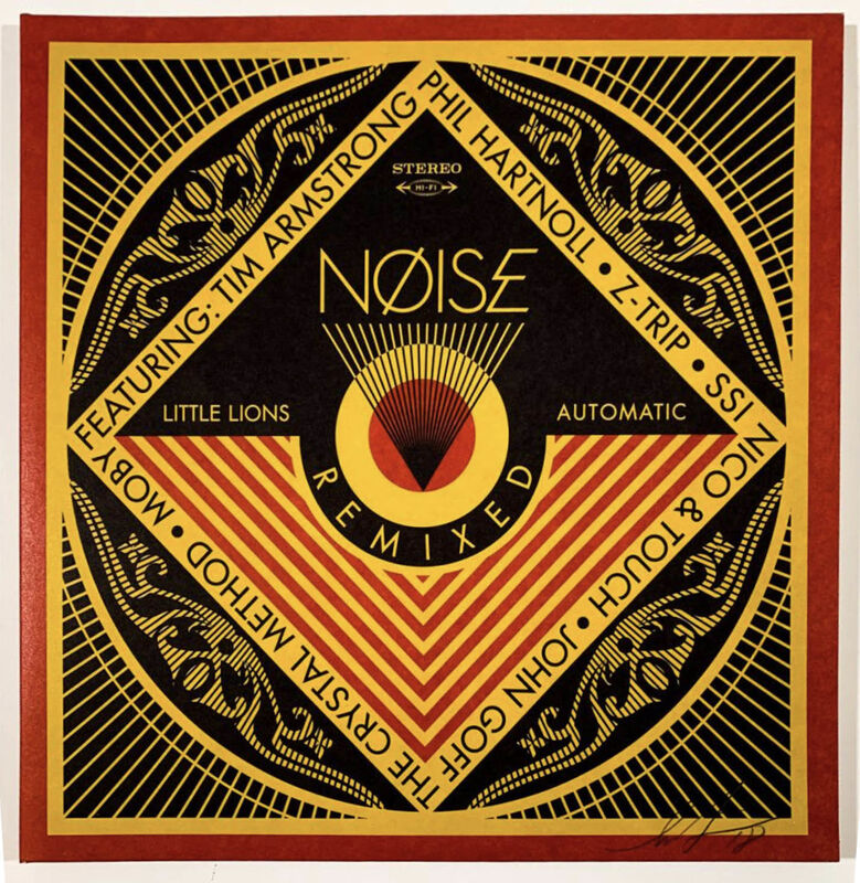 Shepard Fairey, ‘'Noise' Remixed 12" Gatefold Vinyl LP’, 2018, Print, Screen print on remixed 12" gatefold vinyl LP, Signari Gallery