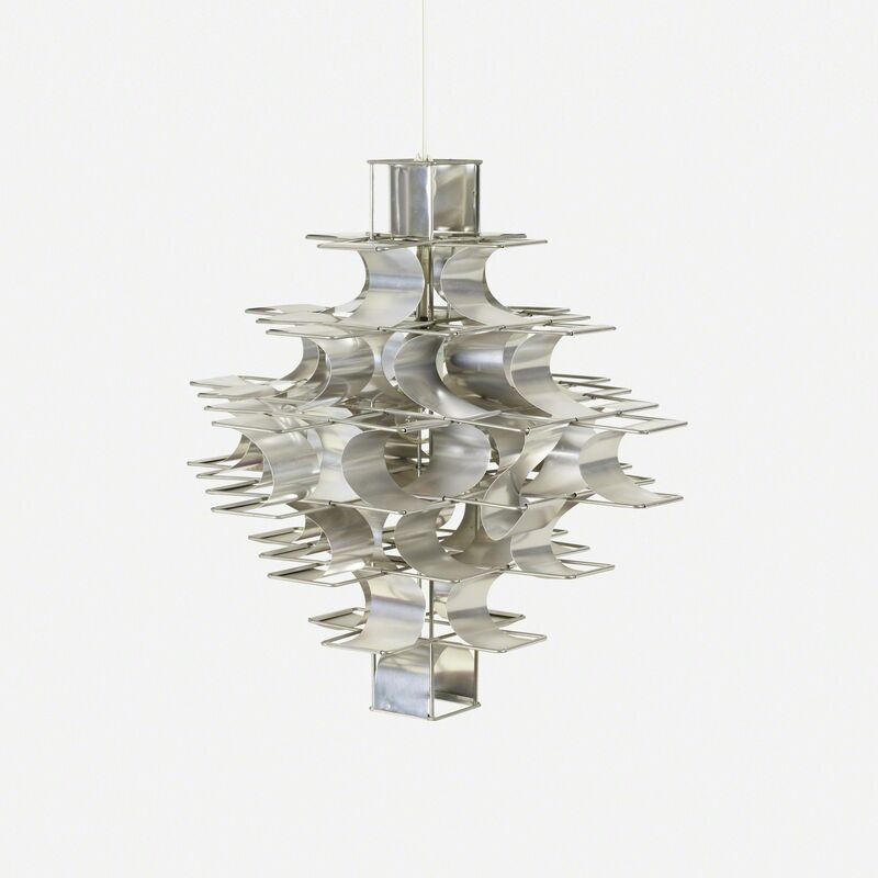 Max Sauze, ‘chandelier’, c. 1970, Design/Decorative Art, Aluminum, zinc-plated steel, Rago/Wright/LAMA