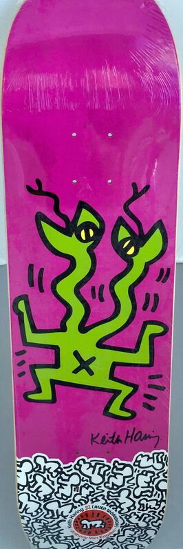 Keith Haring, ‘Keith Haring Lizard Skateboard Deck ’, ca. 2012, Ephemera or Merchandise, Screen print on Maple Wood Skateboard Deck, Lot 180 Gallery