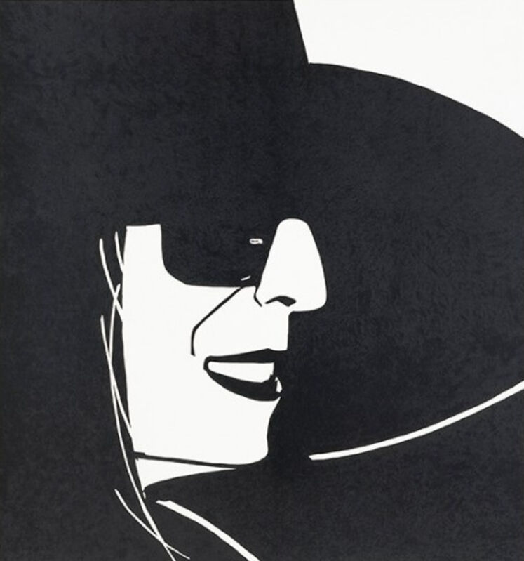 Alex Katz, ‘Alex Katz, Large Black Hat Ada’, 2013, Print, 3-color silkscreen on Saunders Waterford fine art paper, Oliver Cole Gallery
