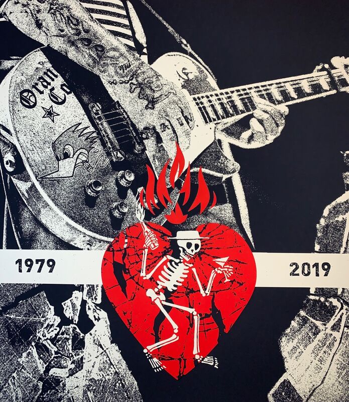 Shepard Fairey, ‘Social Distortion Silkscreen Print By Shepard Fairey 2019 Rock Music ’, 2019, Print, Fine Art Paper On Cream Speckletone, New Union Gallery