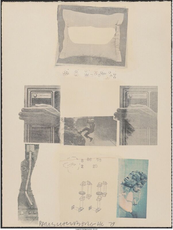 Robert Rauschenberg, ‘Two Reasons Why Birds Sing, from Suite of Nine Prints’, 1979, Print, Offset lithograph in colors on wove paper, Heritage Auctions
