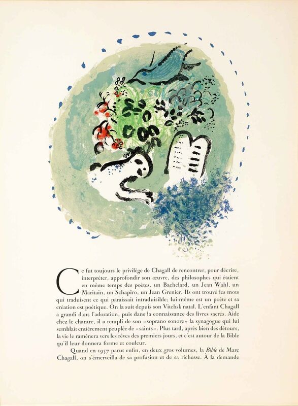 Marc Chagall, ‘Chapter Heading (M.407)’, 1964, Print, Lithograph, Martin Lawrence Galleries