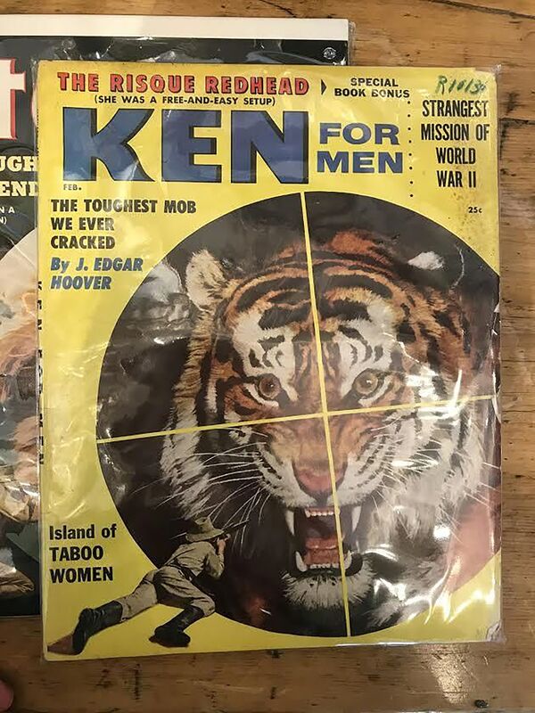 Stanley Borack, ‘Ken For Men Magazine Cover’, 20th Century, Painting, Gouache on Board, The Illustrated Gallery