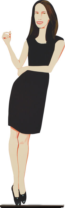 Alex Katz, ‘Black Dress 9 (Christy), from Black Dress Series’, 2017, Sculpture, Cutout from shaped powder-coated aluminum, printed the same on each side with UV cured archival inks, clear coated, and mounted to 1/4 inch stainless steel base, with accompanying original foam lined cardboard box., Phillips
