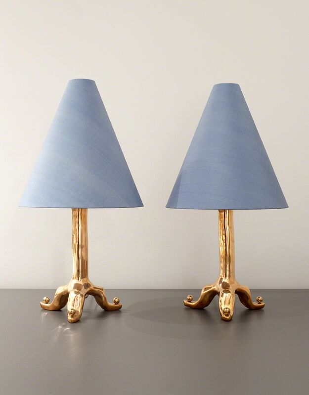 Elizabeth Garouste and Mattia Bonetti, ‘Table Lamp 'Belgravia'’, 1989, Design/Decorative Art, Bronze, silk shade, David Gill Gallery
