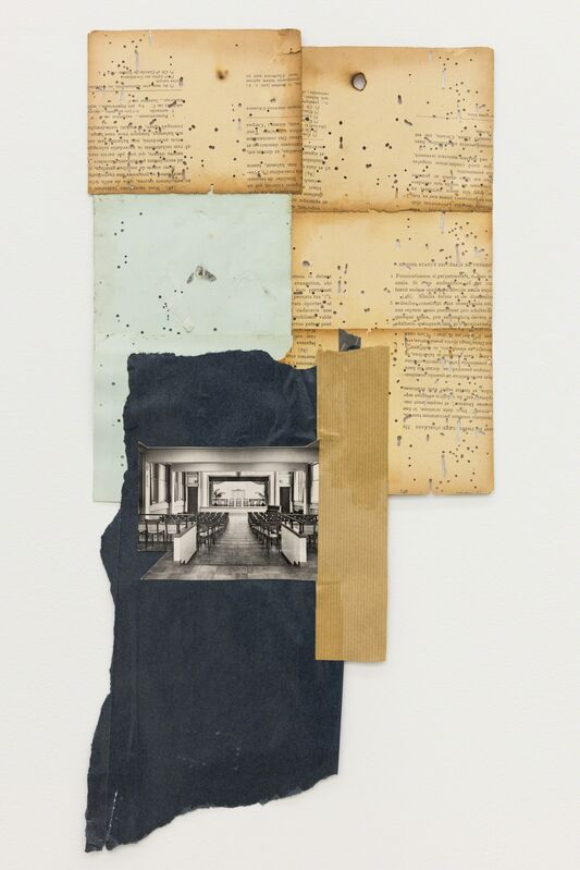 Carla Filipe, ‘“Comer papel mastigado - o desejo de compreender o velho continente para cuspir a sua história / Eating chewed paper - the desire to understand the old continent to spit its story" Untitled 10’, 2014, Drawing, Collage or other Work on Paper, Collage