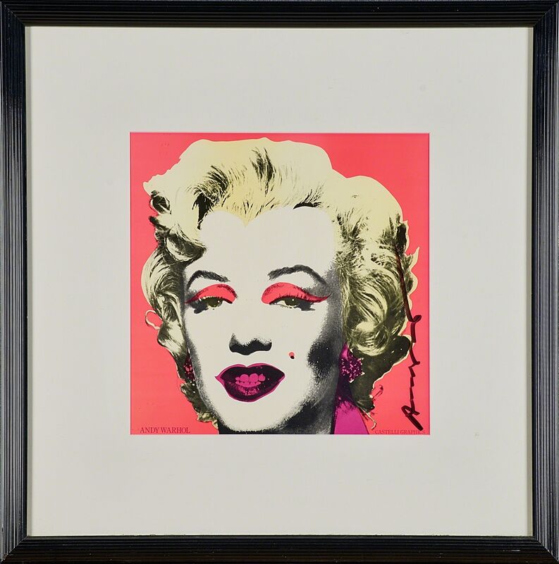 Andy Warhol, ‘Marilyn Invitation (Castelli Gallery)’, 1981, Print, Offset lithograph in colors (framed), Rago/Wright/LAMA