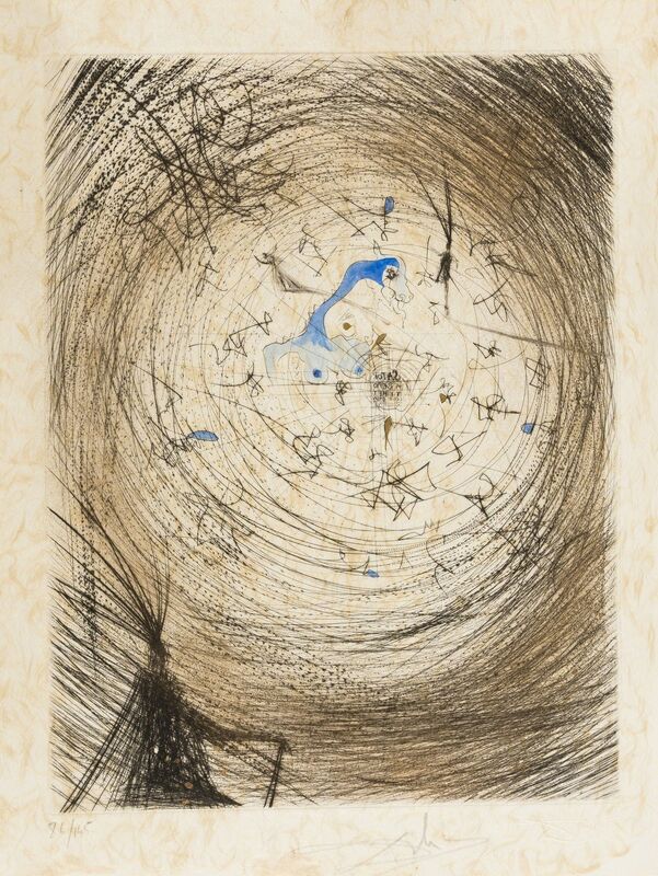 Salvador Dalí, ‘Sator (Field 69-1F; M&L 304k)’, 1968/1969, Print, Etching with hand colouring in watercolour and gold, Forum Auctions
