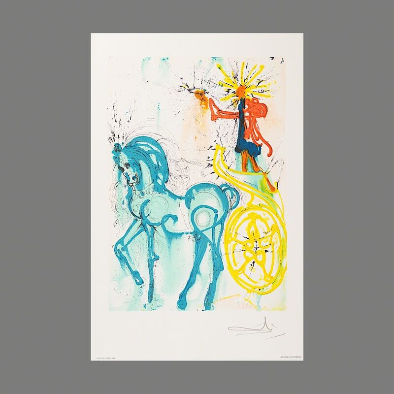 Salvador Dalí, ‘Le Cheval de Triomphe (Horse of Triumph)’, 1983, Print, Lithograph on Vélin d'Arches Paper, Art Lithographies