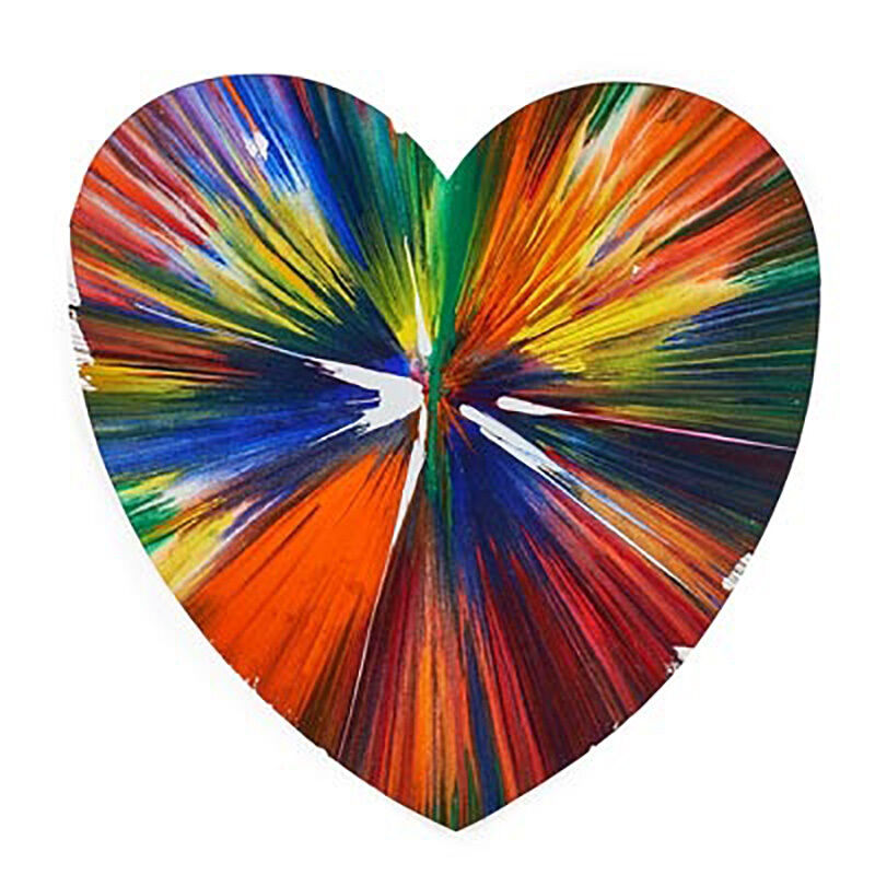 Damien Hirst, ‘Heart Spin Painting, 2009’, 2009, Painting, Acrylic on paper, Eternity Gallery