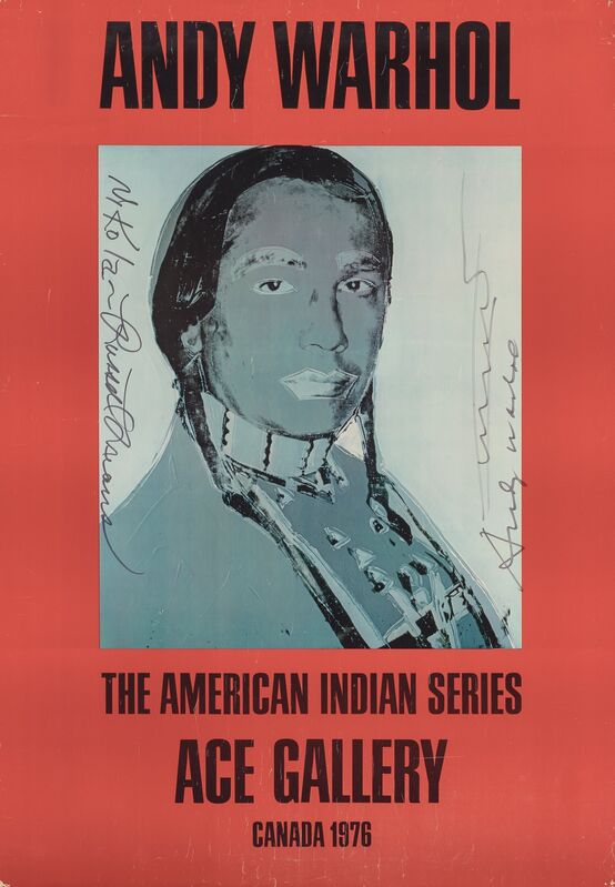 Andy Warhol, ‘The American Indian Series: Ace Gallery’, 1976, Print, Offset lithograph in colors on paper, Heritage Auctions