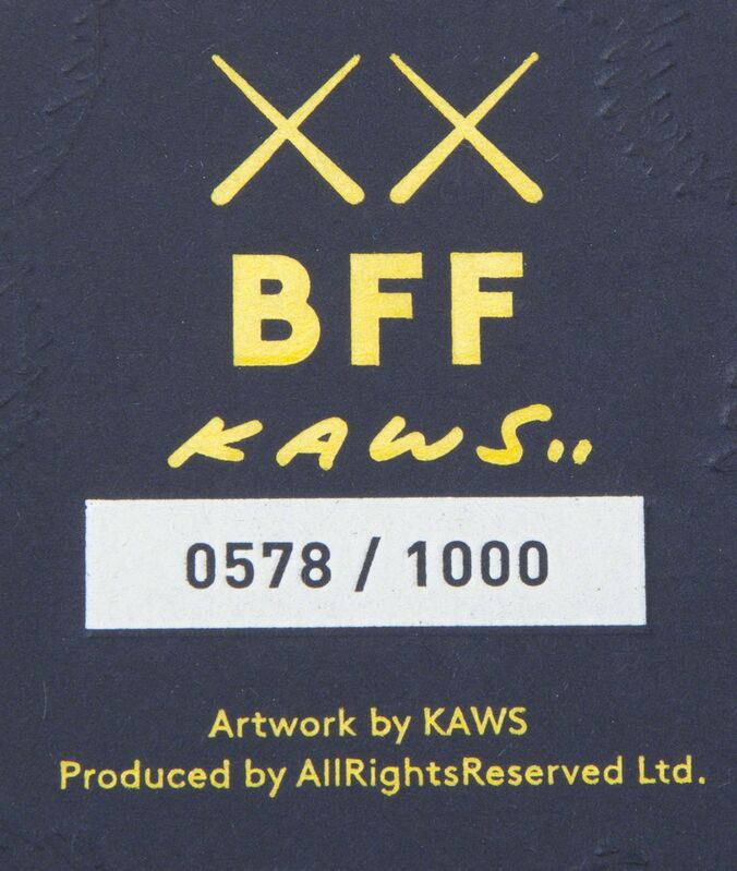 KAWS, ‘BFF (Blue)’, 2016, Sculpture, Stuffed plush figure, Julien's Auctions