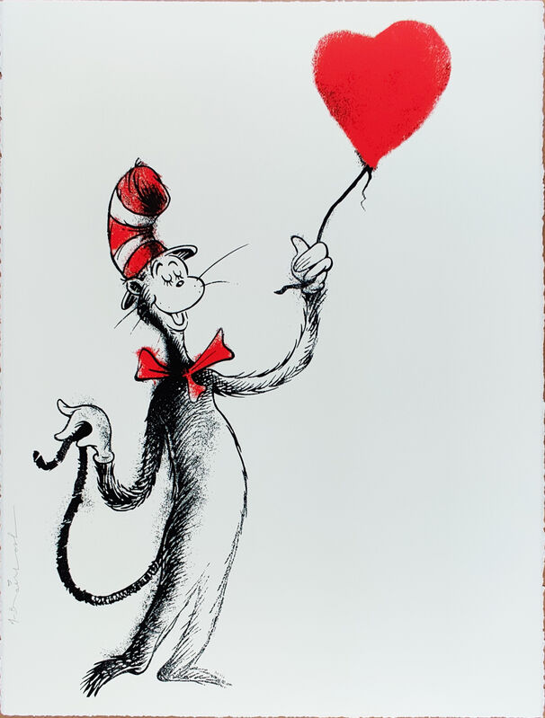 Mr. Brainwash, ‘The Cat And The Heart, Balloon (Rare AP)’, 2020, Print, Silkscreen, New Union Gallery