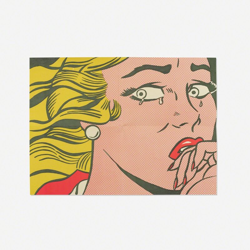 Roy Lichtenstein, ‘Crying Girl (mailer)’, 1963, Print, Offset lithograph on wove paper, Rago/Wright/LAMA