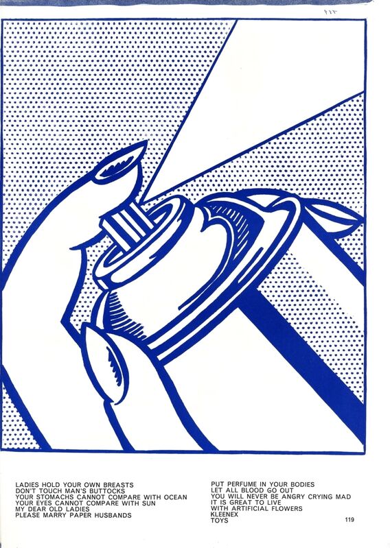 Roy Lichtenstein, ‘Spray Can’, 1964, Print, Original lithograph on wove paper, Samhart Gallery