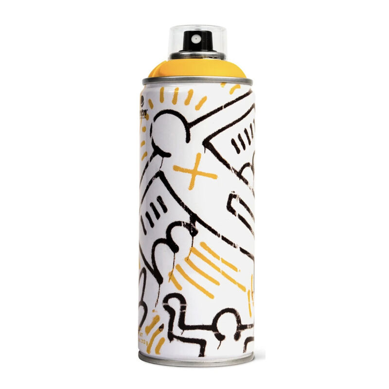 Keith Haring, ‘Limited edition Keith Haring spray paint can set ’, 2018, Ephemera or Merchandise, Offset lithograph on metal spray paint can, Lot 180 Gallery