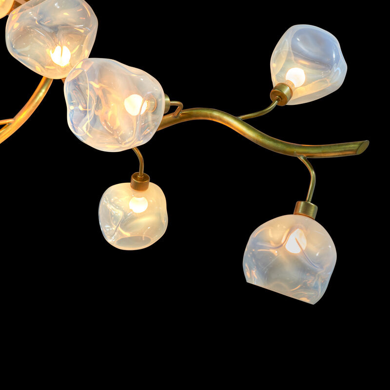 Jeff Zimmerman, ‘Unique "Vine" chandelier, USA’, 2012, Design/Decorative Art, Brass, hand-blown glass, sixteen sockets, Rago/Wright/LAMA