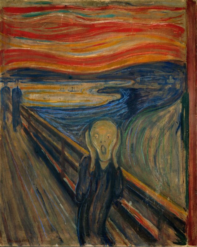 Edvard Munch, ‘The Scream’, 1893, Painting, Tempera and pastels on cardboard, Art Resource
