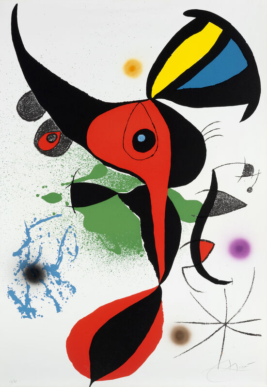 Joan Miró, ‘Oda a Joan Mirò’, 1973, Print, Color lithograph on Guarro paper, Il Ponte