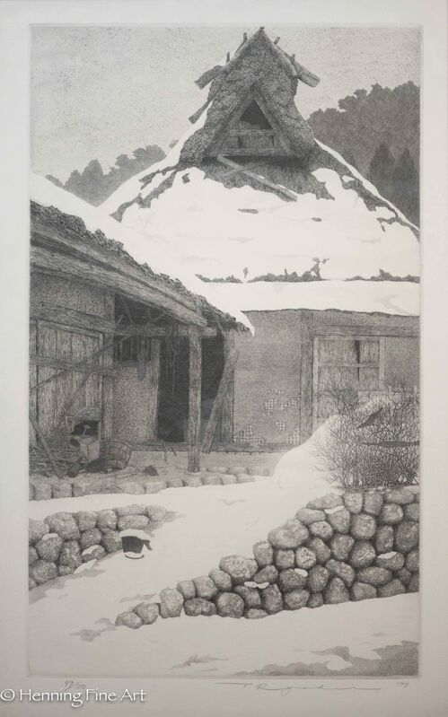 Ryohei Tanaka, ‘Lingering Snow’, 1977, Print, Etching, Henning Fine Art