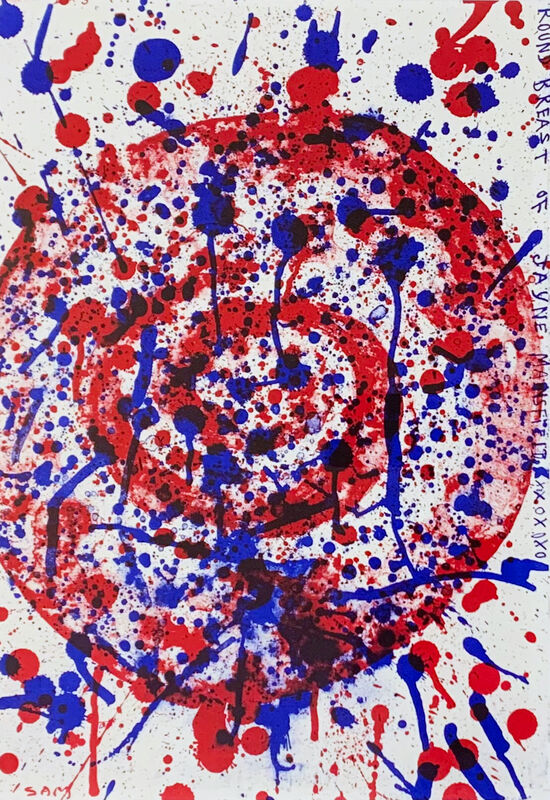 Sam Francis, ‘Round Breast of Jane Mansfield’, 1964, Print, Lithograph, Georgetown Frame Shoppe