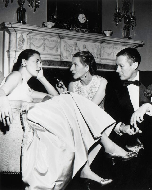 Slim Aarons, ‘Park Avenue Party: Slim Hawks, Diana Vreeland, and her husband Reed Vreeland at Kitty Miller's New Year's Eve party in her home on Park Avenue in New York’, 1952, Photography, C-Print, Staley-Wise Gallery
