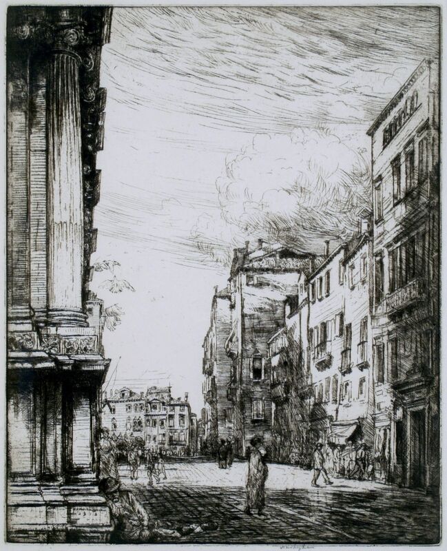 Donald Shaw MacLaughlan, ‘Campo, Venice’, 1913, Print, Etching, Private Collection, NY